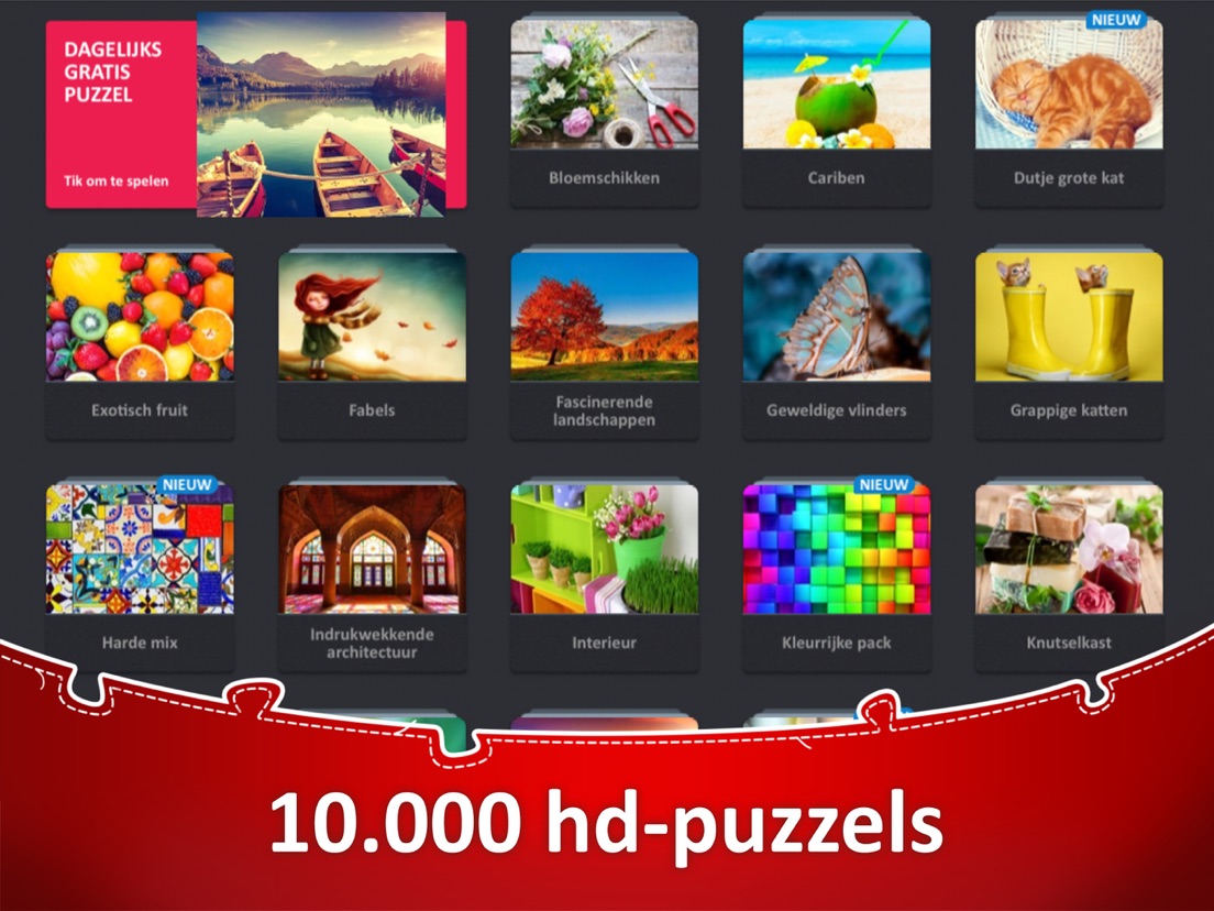 Jigsaw Puzzle HD Puzzel iPad app AppWereld