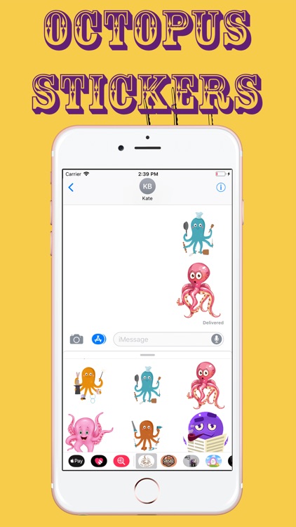 Amazing Octopus Stickers screenshot-3
