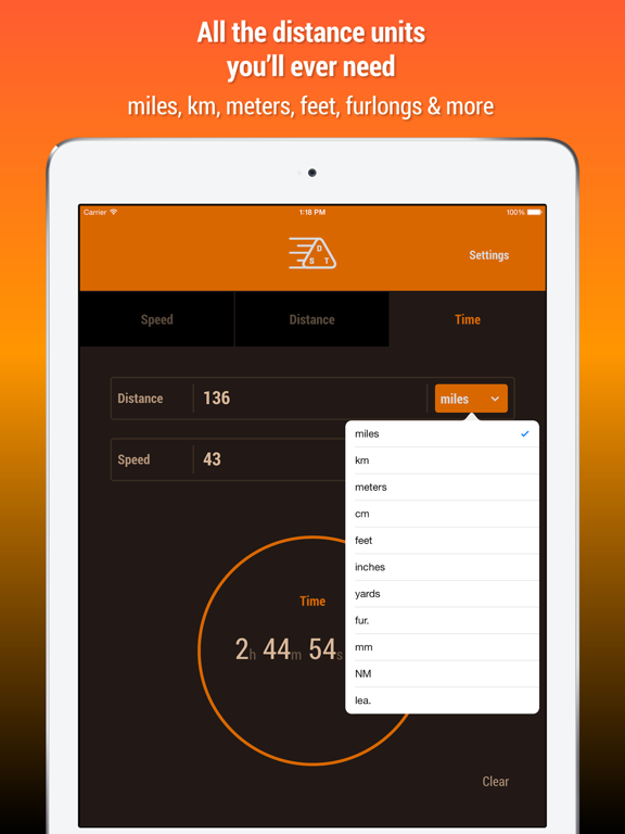 Screenshot #6 pour Speed Distance Time Calculator