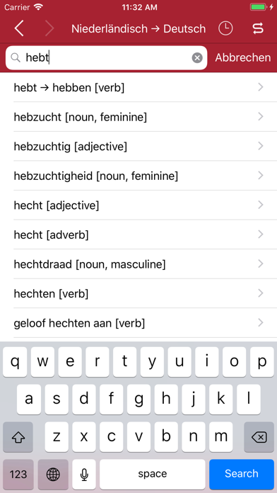 Accio: Dutch-German Screenshot