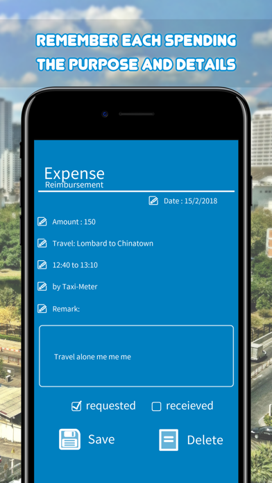 Expense Reimbursement screenshot 2