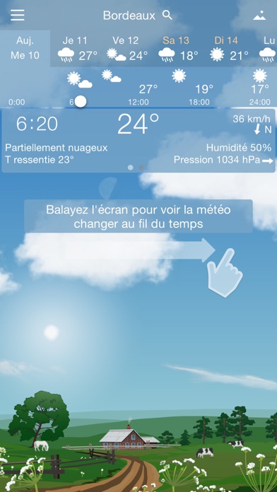 Screenshot #1 pour YoWindow, une météo précise