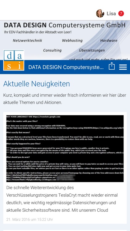 DATA DESIGN Computersysteme