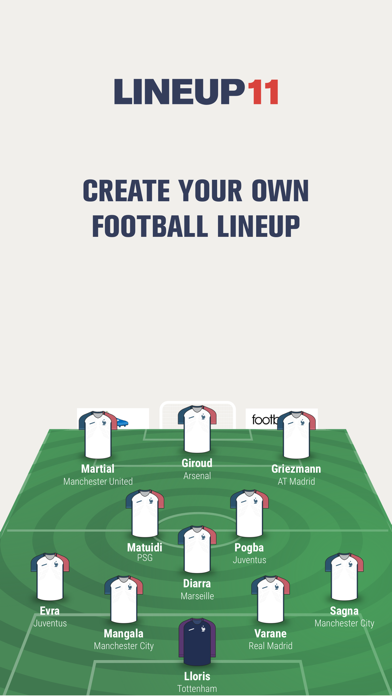 Lineup11 - Football Lineup Screenshot