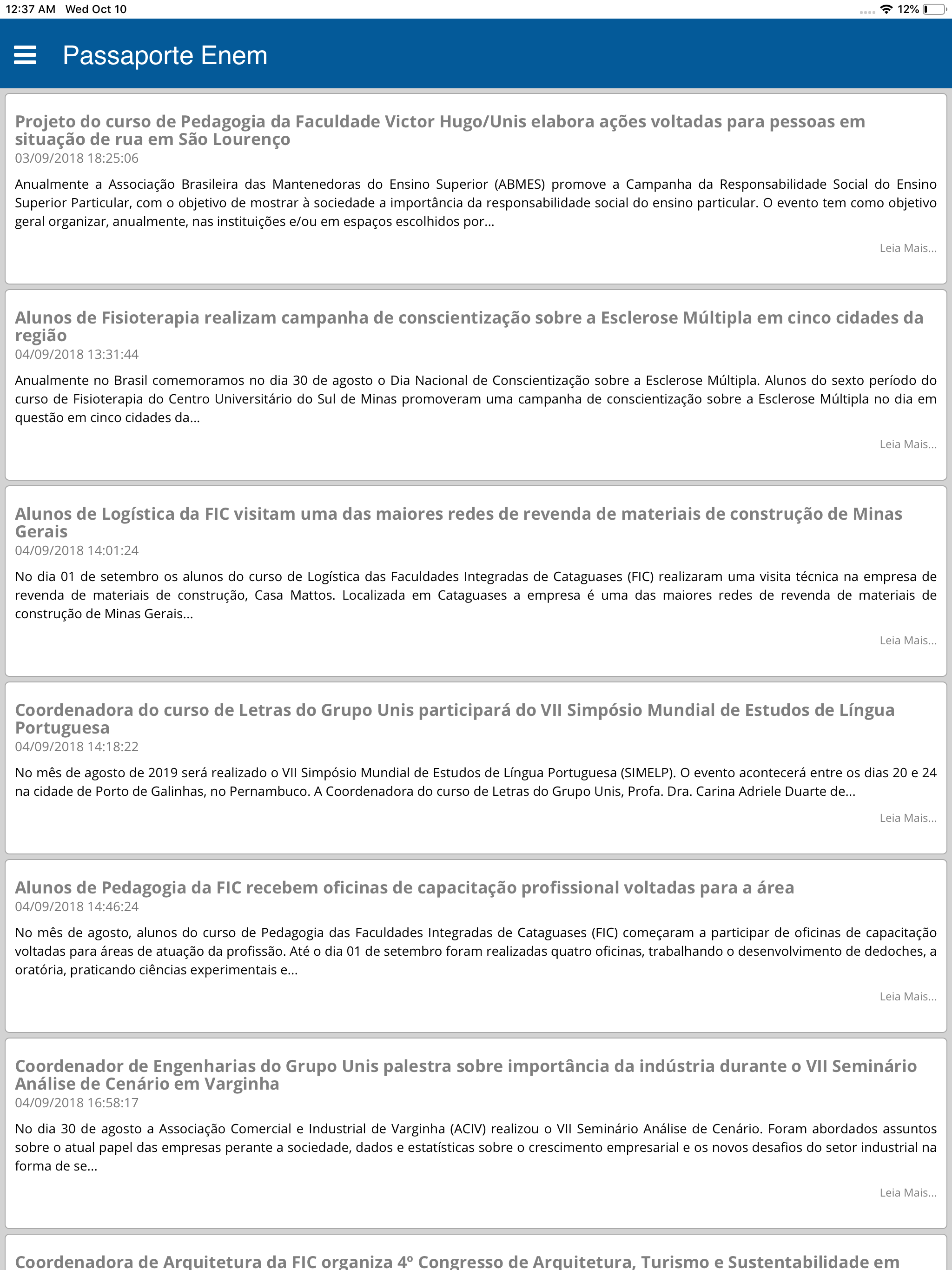 Passaporte Enem screenshot 14