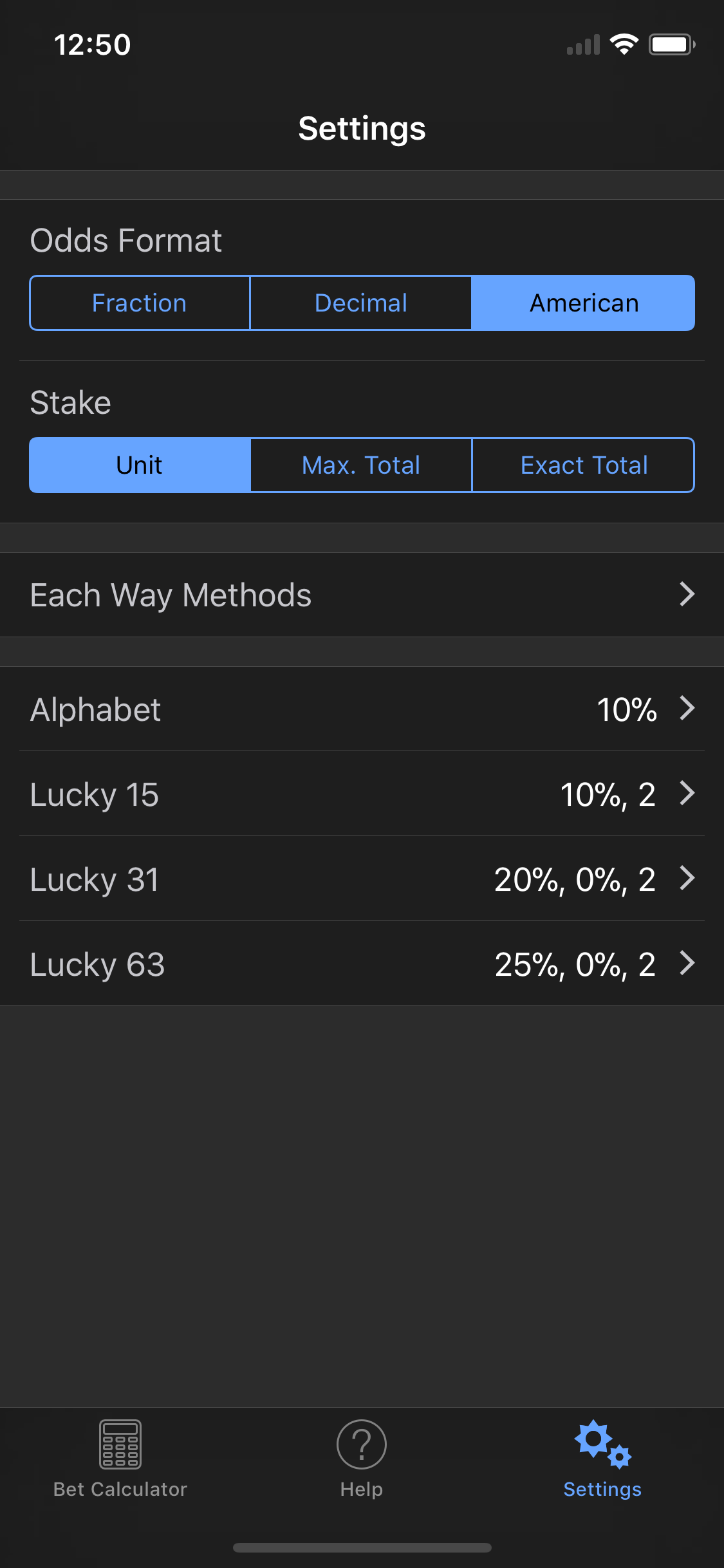 Sports Bet Calculator