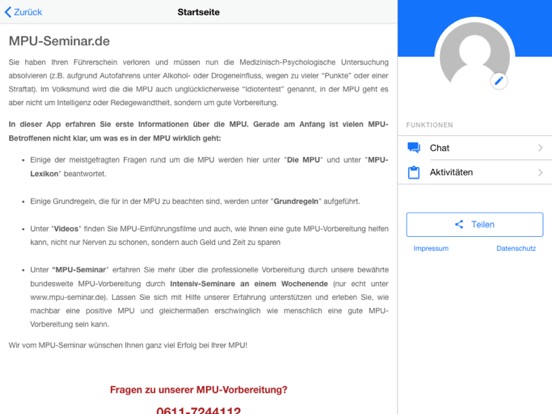 Screenshot #5 pour MPU-Hilfe