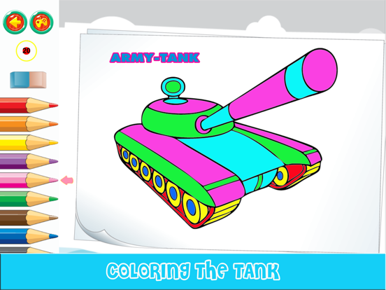 Screenshot #4 pour Tank Coloring Pages