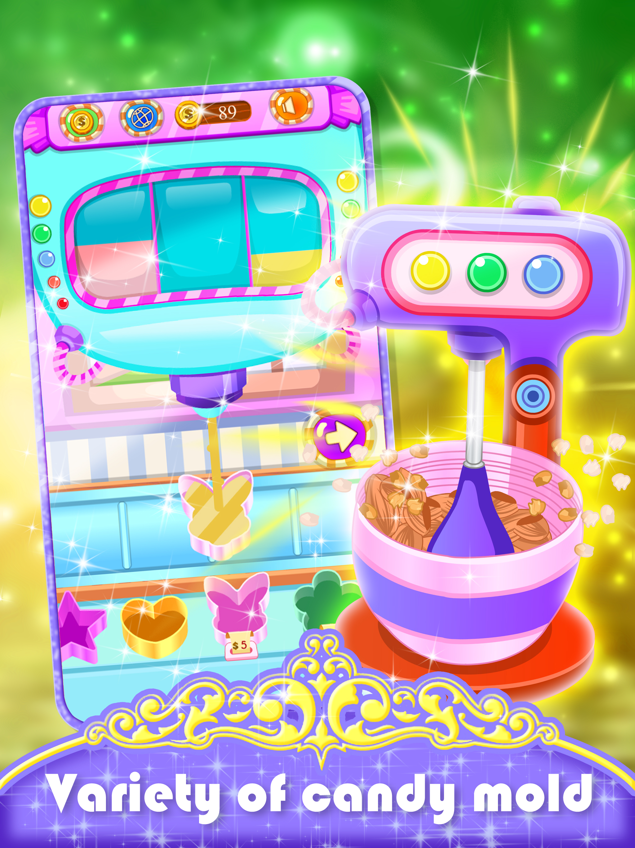 Kids Candy Factory - Cooking games