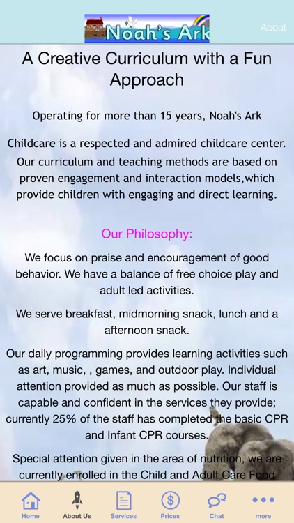 Noah's Ark Childcare App