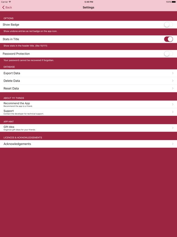 Screenshot #2 for 111 Things Lite