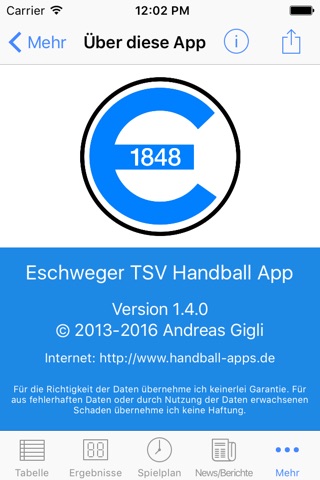Eschweger TSV Handball screenshot 4