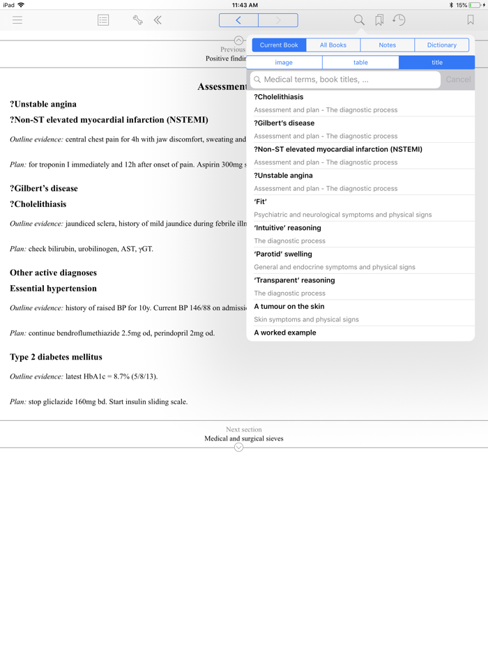 OH of Clinical Diagnosis, 3 ED