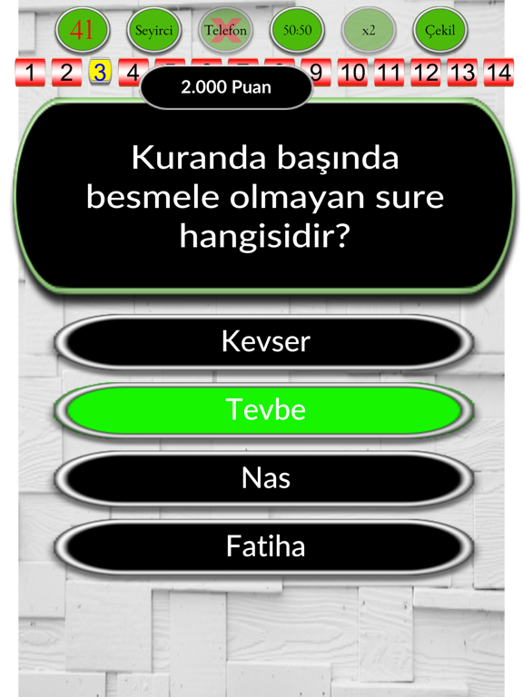 Screenshot #6 pour Yeni Dini Bilgi Yarışması