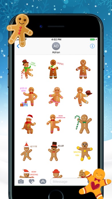 Gingerbread Christmas Stickers screenshot 3