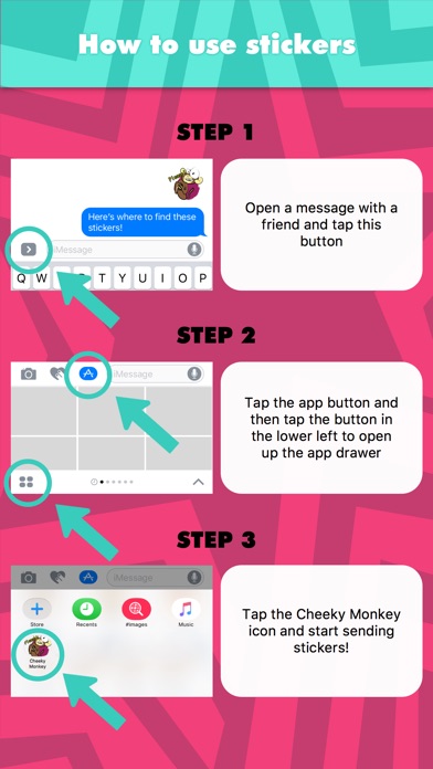 Cheeky Monkey stickers screenshot 2