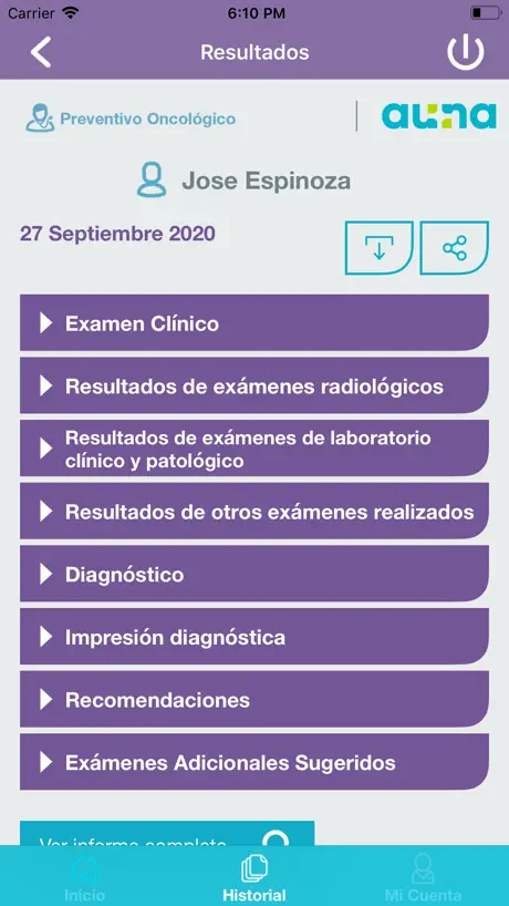 Resultados en Línea