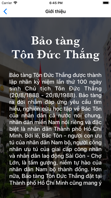 Ton Duc Thang Museum screenshot 2