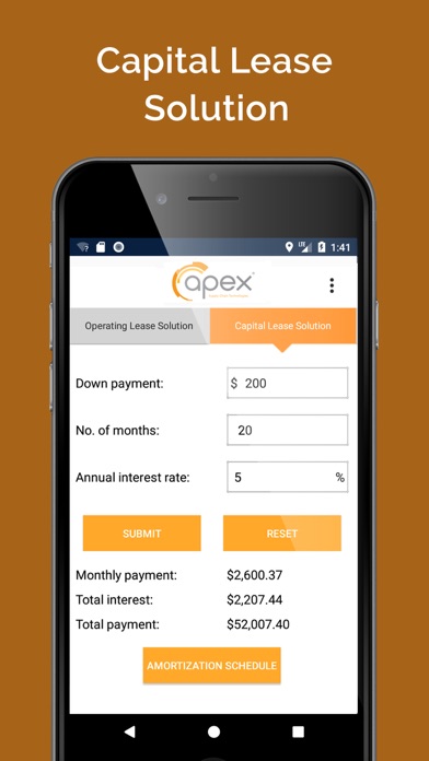 Screenshot #3 pour Lease Calculator - Apex Supply