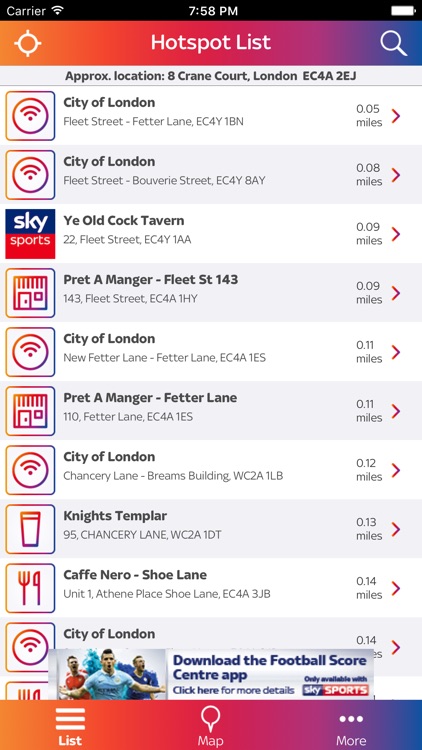 Sky WiFi Finder
