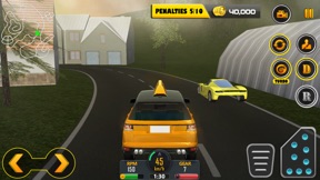 Crazy Hill Speed Taxi Driving 3D screenshot