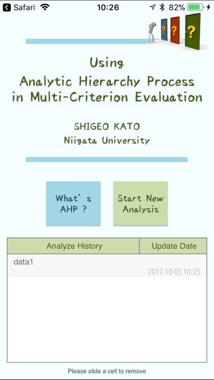 Materials Evaluation with AHP