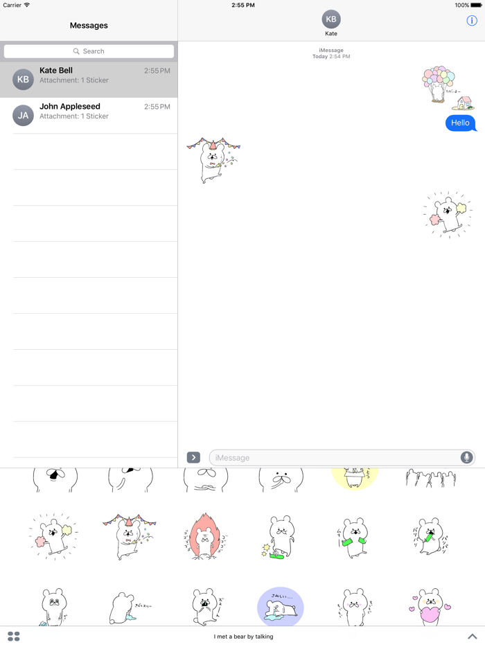 I met a bear by talking