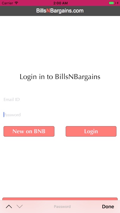 BillsNBargains