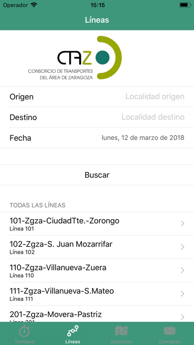 Screenshot #2 pour CTAZ-tiempos