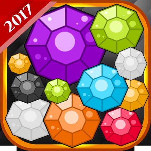 Diamond bubble mania: Bubbles ball shooter games icon