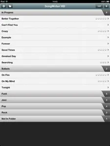 Song-Writer HD L: Write Lyrics screenshot #1 for iPad