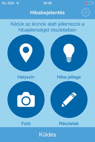 Közvilágítási hibabejelentő screenshot 2