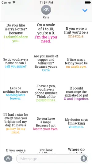 Pick-up Line Stickers for iMessage screenshot 3