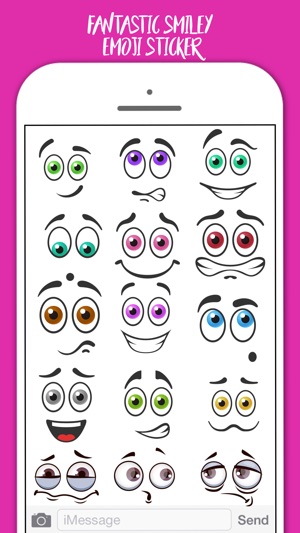 White Smiley Stickers For YOU(圖2)-速報App