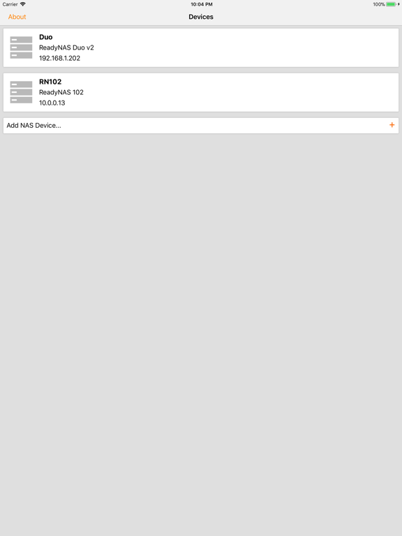 App screenshot