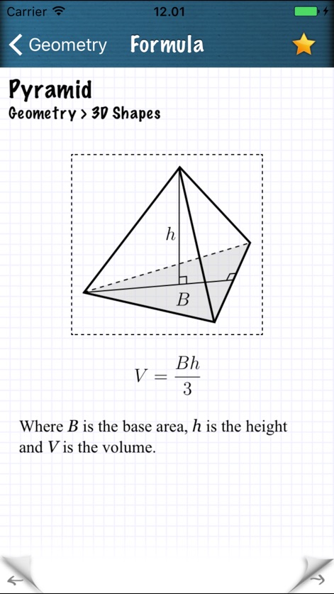 Math Formulas - Ref. Guide - Education App | MWM