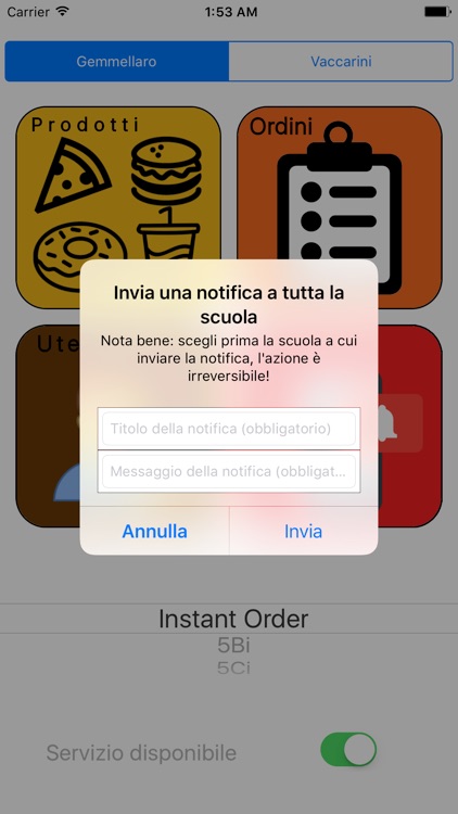 EasyBreak: Amministra vendite