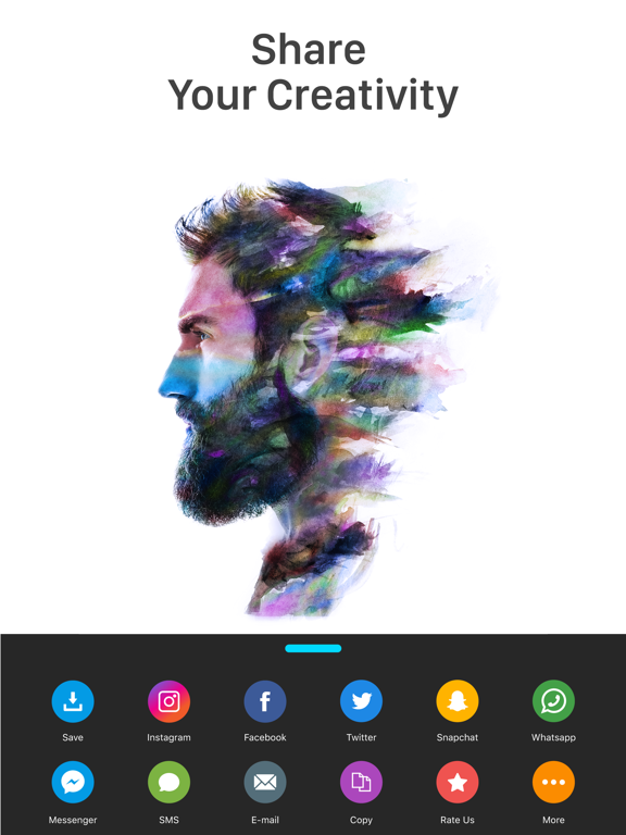 Photo Blender & Layers Overlay iPad screenshot 5 - Photo & Video app