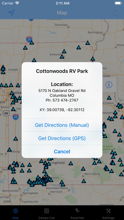 Missouri – Camping & RV spots
