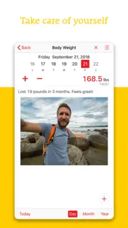 weight tracker+ food journal iphone screenshot 3