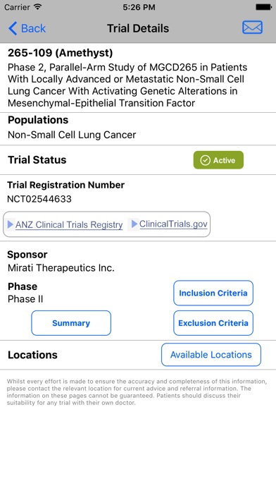 Clintrial Refer Oncology WA screenshot 4