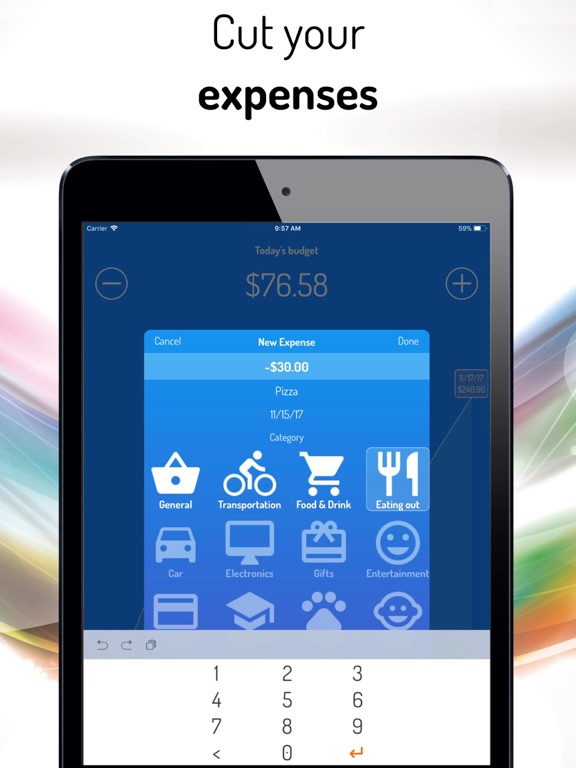 Piggy Bank: Easy Budgeting iPad screenshot 2 - Finance app