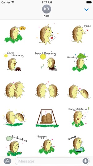Happy Life Of Hedgehog Sticker(圖1)-速報App