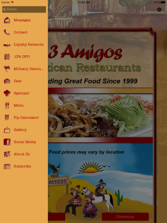 Screenshot #5 pour 3 Amigos Mexican Restaurants