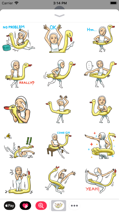 Swan Man Sticker のスクリーンショット