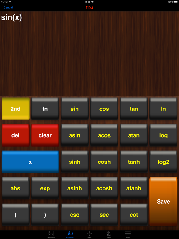 My Graphing Calculator Lite iPad screenshot 4 - Education app