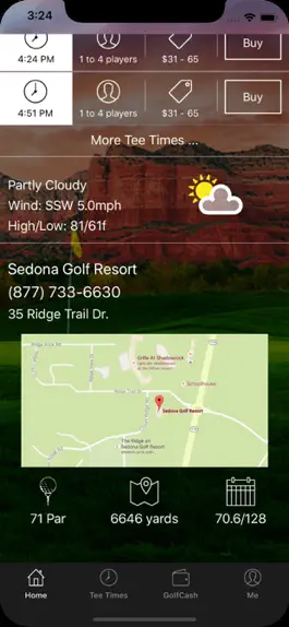 Game screenshot Sedona Golf Resort Tee Times hack