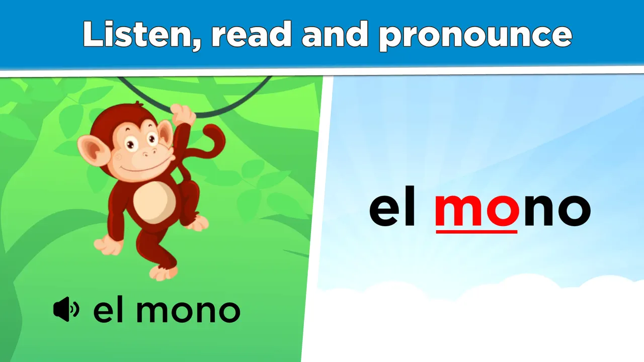 Learn Spanish lessons for kids : capture d’écran 3 sur 5