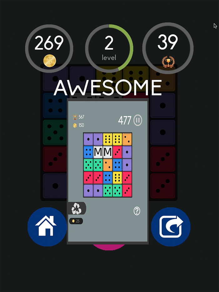 Merging Dice - Hearts