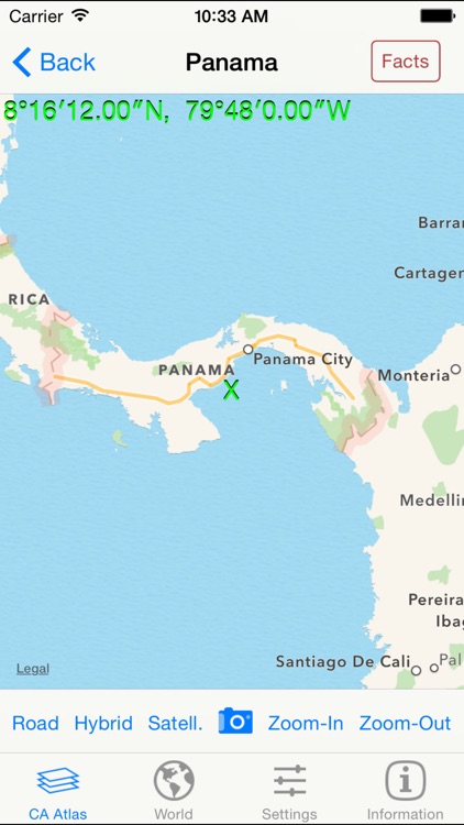 mapQWIK CA - Central America Zoomable Atlas